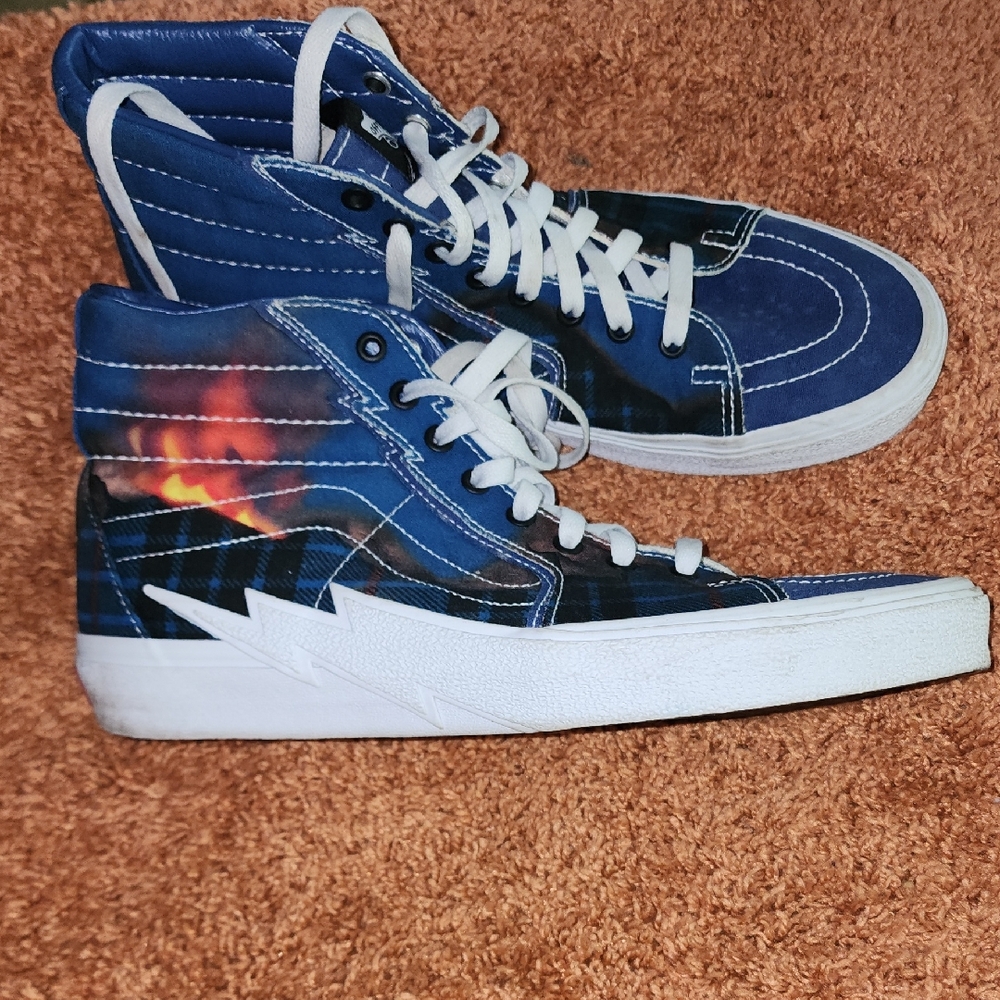 Vans Blue and Black High-Tops